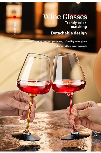 Caja de Regalo Soporte Giratorio para Copa de Vino en Cristal y Aluminio - Image 11
