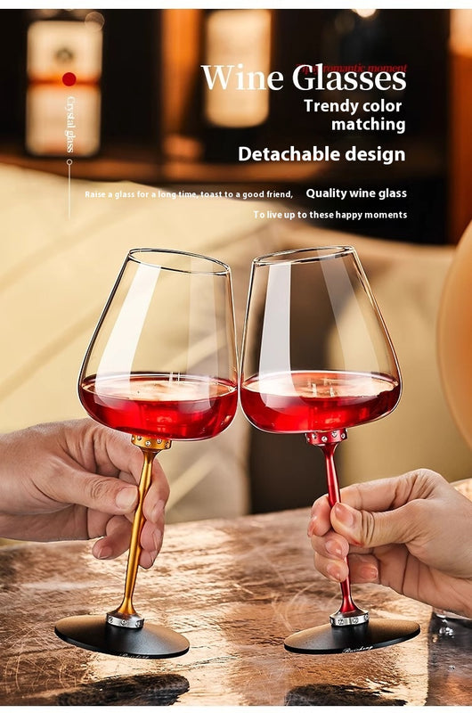 Caja de Regalo Soporte Giratorio para Copa de Vino en Cristal y Aluminio - Image 11