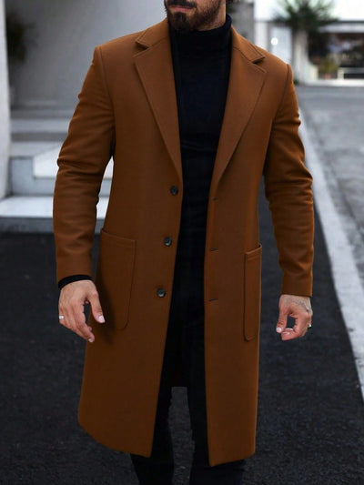 Abrigo Trinchera de Lana para Hombre - Elegancia Clásica - Image 8