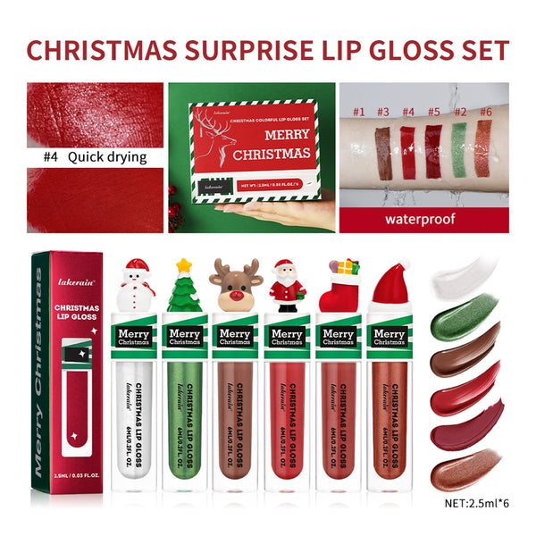 Set de Gloss Labial Líquido Rojo Intenso