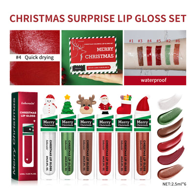 Set de Gloss Labial Líquido Rojo Intenso