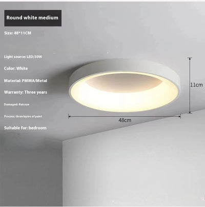 Lámpara de Techo Redonda Moderna para Dormitorio y Sala de Estar - Image 7