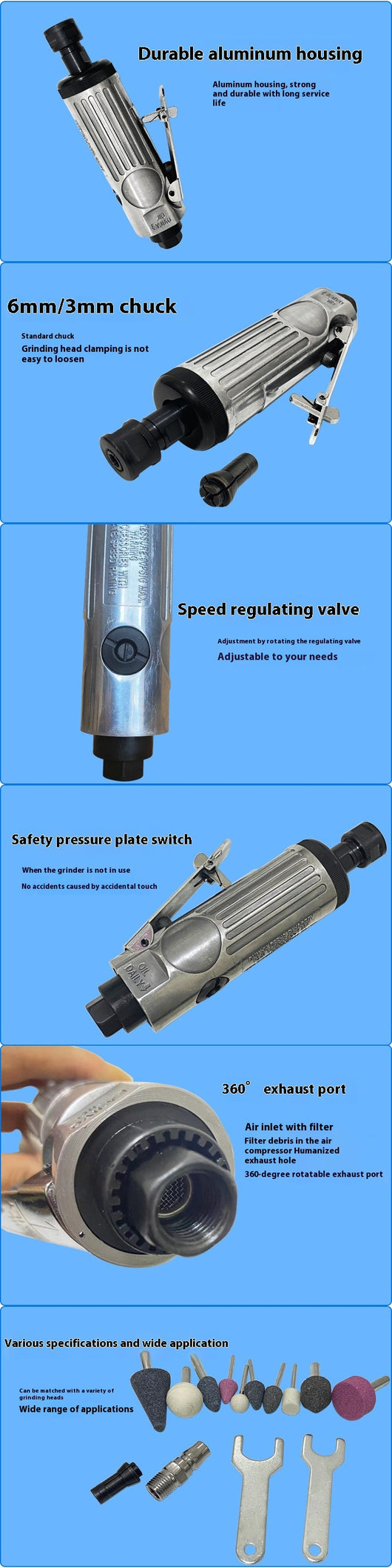 Máquina Neumática Profesional para Grabado, Reparación y Pulido de Neumáticos - Image 9