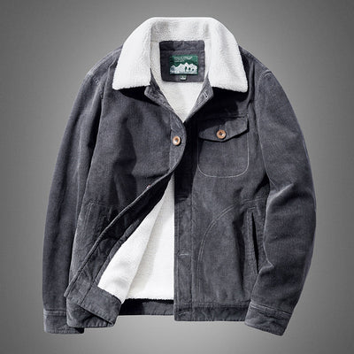 Chaqueta Casual Oversize para Hombre con Rayas Finas - Image 2