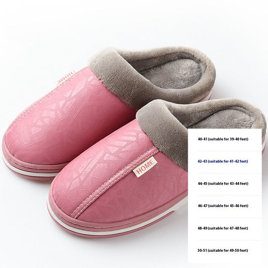 Pantuflas de Algodón Impermeables con Suela PU - Image 10