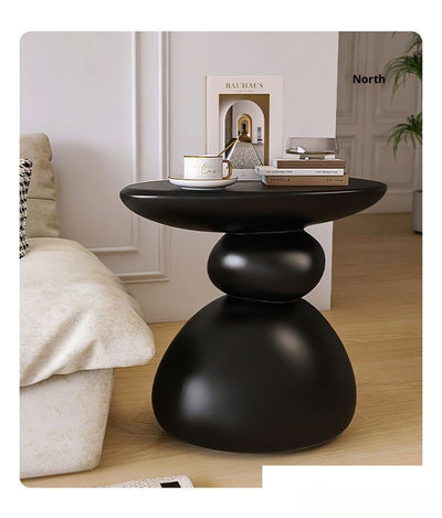 Mesa Lateral de Diseño Crema Lujo - Mesita de Café Minimalista Premium - Image 10