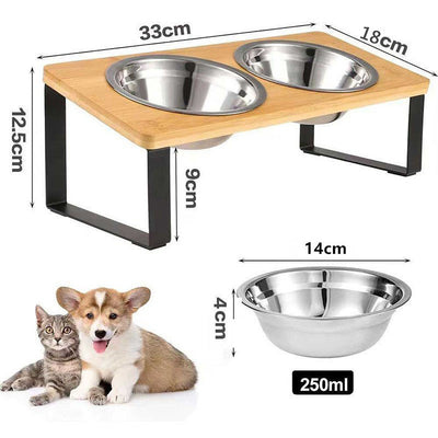 Comedero Elevado Antivuelco de Acero Inoxidable Gran Capacidad para Mascotas - Image 8