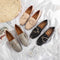 Zapatos de Cuero Británicos Clásicos con Punta Cuadrada y Suela Blanda