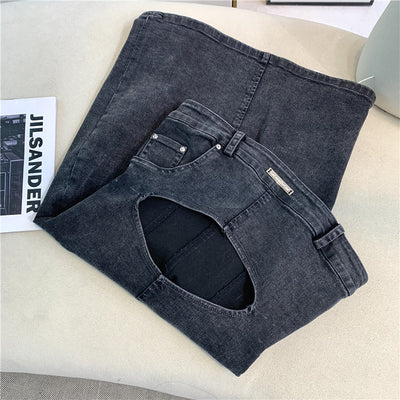 Falda Tubo Hueca Denim Gris Negro - Vestido Tirante Mujer Verano - Image 10