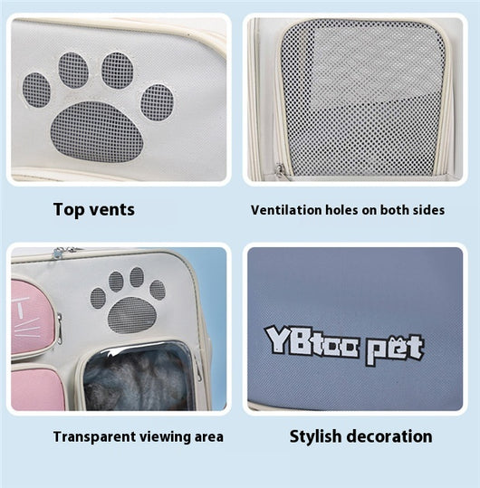 Bolsa Transportadora para Mascotas - Mochila de Viaje Portátil para Perros y Gatos - Image 21