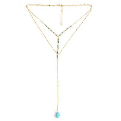 Collar Bohemio Multicapa Largo para Mujer - Image 9