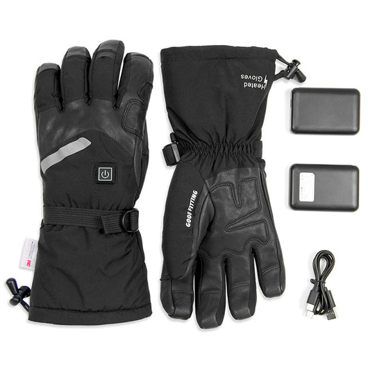 Guantes Térmicos Eléctricos de Piel de Oveja con Pantalla Táctil para Motocicleta - Image 7