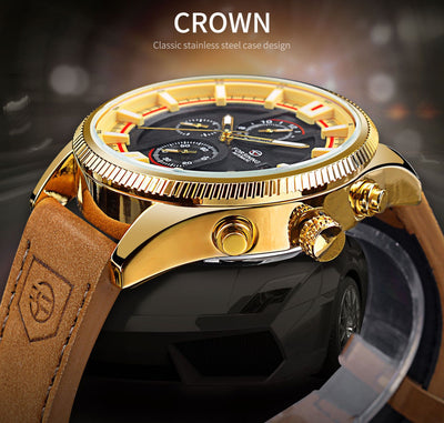 Reloj Automático Deportivo para Hombre con Correa de Cuero - Image 31