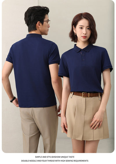 Polo de Trabajo Uniforme Grupo Ice Silk Color Sólido - Image 41