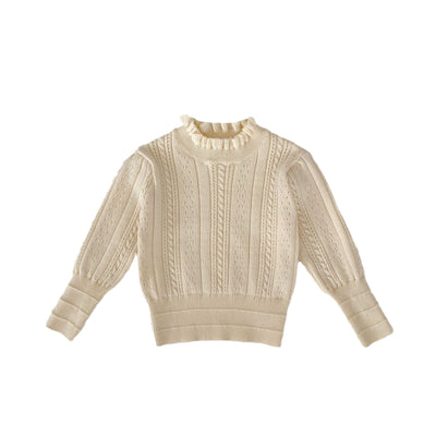 Blusa Tejida para Bebé Niña con Cuello Hueco y Detalle Stringy - Image 5