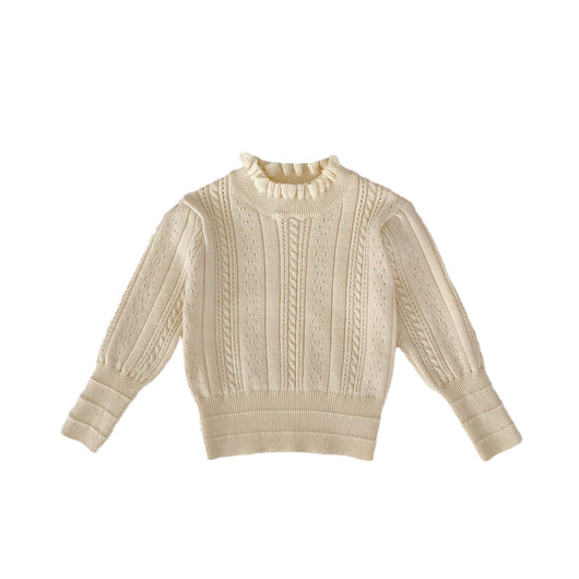 Blusa Tejida para Bebé Niña con Cuello Hueco y Detalle Stringy - Image 5