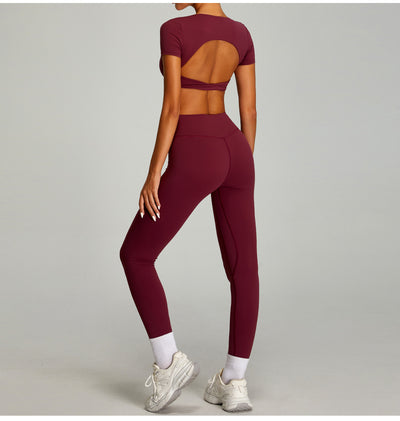 Pantalones Deportivos Cintura Alta Efecto Desnudo Mujer - Secado Rápido y Ajuste Perfecto - Image 23