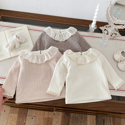 Blusa de Encaje con Cuello Peter Pan para Mujer - Image 43