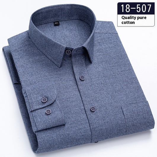 Camisa Ejecutiva Manga Larga Color Sólido con Bolsillo - Image 7