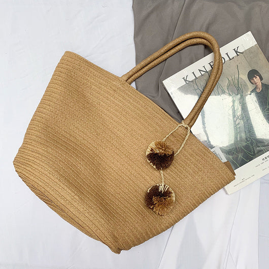 Bolso Tejido de Gran Capacidad para Mujer - Image 10