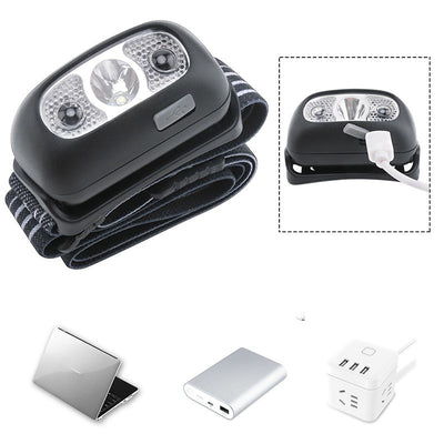 Luz LED Frontal Recargable USB para Correr y Actividades Nocturnas - Image 11