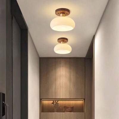 Lámpara de Piso Lujo Estilo Chino Nogal para Pasillos y Espacios Elegantes - Image 2