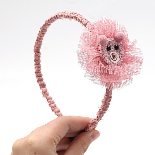 Diadema Infantil Antideslizante con Moño y Encaje - Image 6