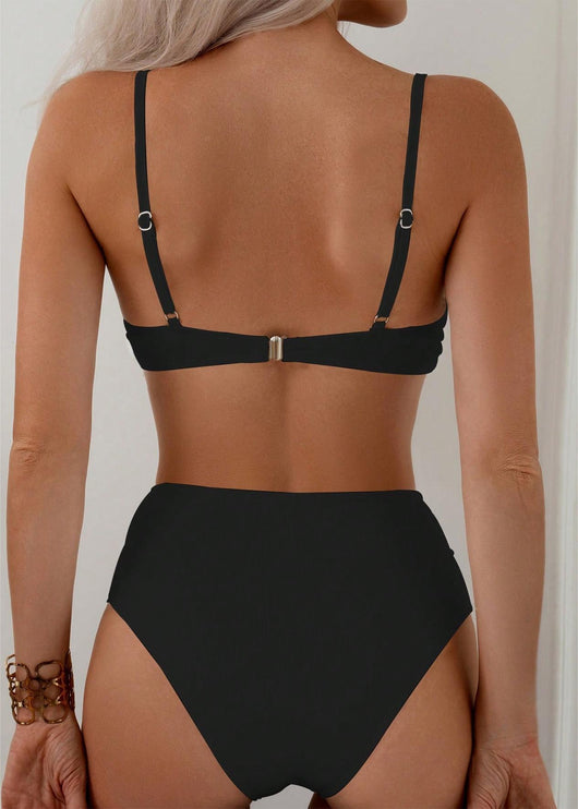 Traje de Baño Bikini Cintura Alta con Refuerzo de Acero para Mujer - Image 19