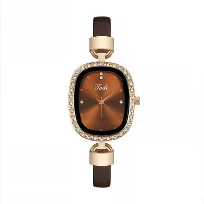 Reloj de Pulsera para Mujer con Brazalete de Diamantes - Conjunto de 2 Piezas - Image 8