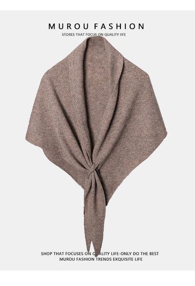 Pañoleta Triangular de Lana Pura para Otoño e Invierno - Image 54