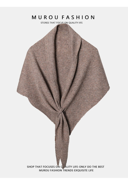 Pañoleta Triangular de Lana Pura para Otoño e Invierno - Image 54