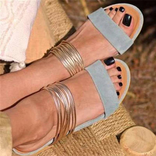 Sandalias Planas Cómodas Talla Grande para Mujer - Image 8
