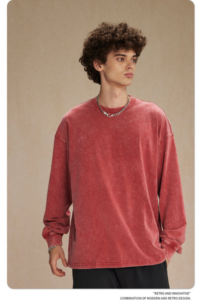Camiseta de Algodón Suelta Casual Cuello Redondo - Image 19