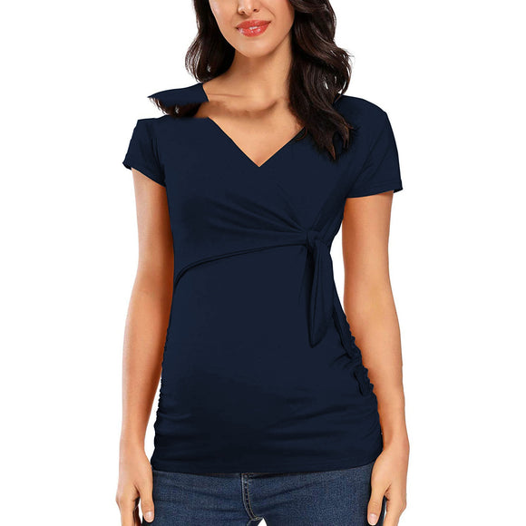Ropa de Maternidad Fresca de Manga Corta