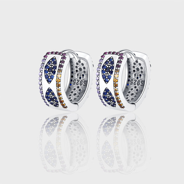 Aretes de Plata 925 para Mujer con Diamantes Completos - Edición Ancha Lujo - Image 5