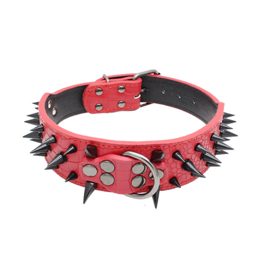 Collar de Cuero para Perro Grande con Púas Negras - Image 16