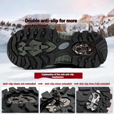 Botas de Nieve para Niños con Forro de Cuero y Piel Térmica - Image 12