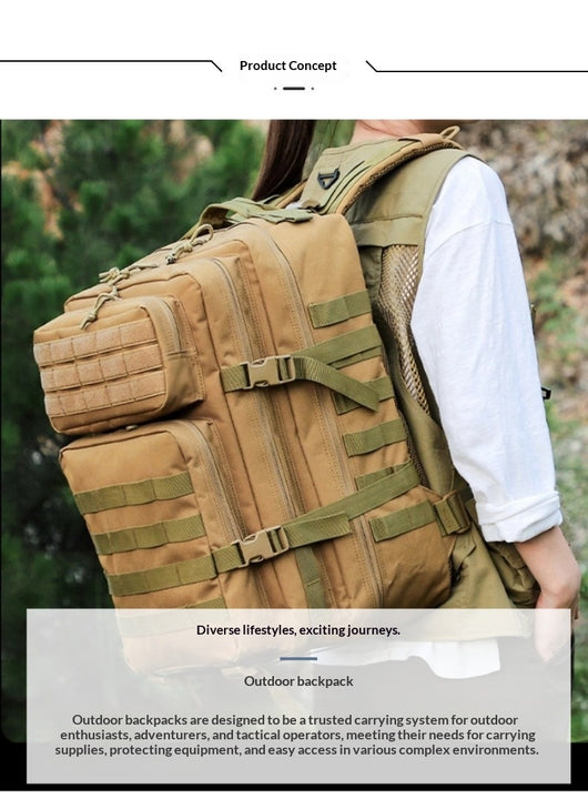 Mochila Táctica 45L para Senderismo - Unisex con Correas Ergonómicas - Image 27