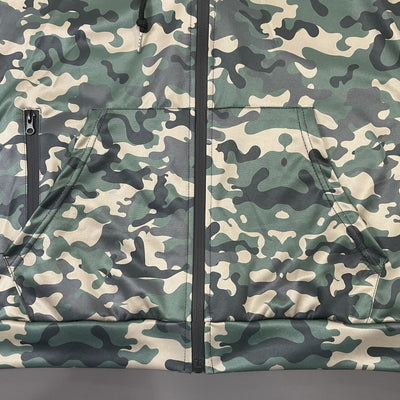 Sudadera Cardigan Camuflado con Capucha para Hombre - Image 10