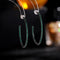 Aretes de Plata Geométricos con Aguja - Diseño Minimalista Elegante