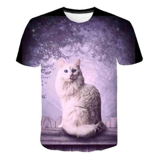 Playera de Verano para Niños Estampado Gatito Coreano - Image 48