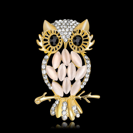 Broche Búho de Cristal Ópalo - Joya Elegante para Mayorista - Image 9