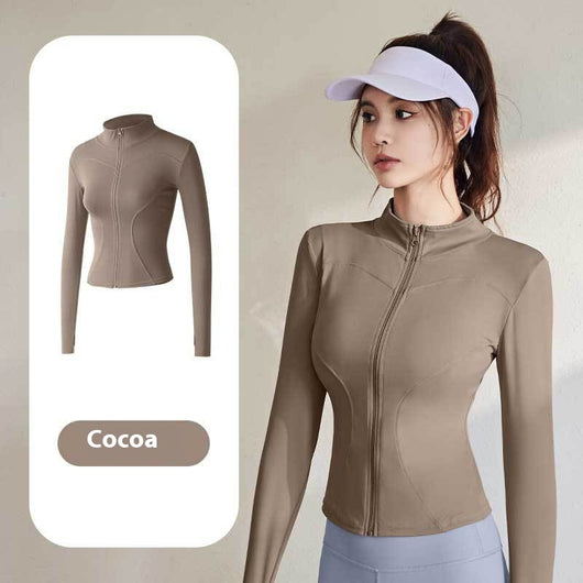 Chaqueta Deportiva Mujer Manga Larga Ajustada para Running, Fitness y Yoga - Image 18
