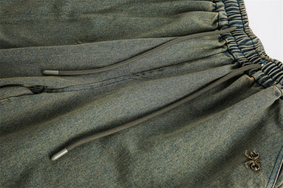 Shorts de Mezclilla con Detalle de Moño para Hombre - Estilo Urbano Americano Verano - Image 9