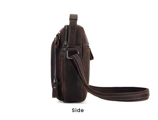 Bolsa Mensajero de Cuero Vintage para Hombre - Image 14