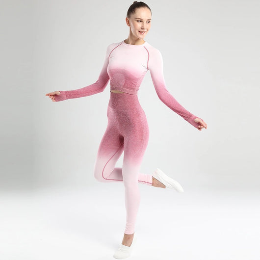 Leggings Levantacaderas con Mangas Largas Seamless para Yoga y Fitness - Image 13