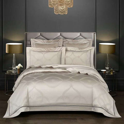 Juego de Cama Jacquard 100% Algodón Puro - Estilo Europeo Lujo Minimalista