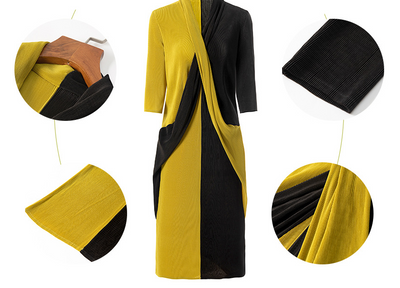 Vestido Drapeado Ligero Primavera - Corte Elegante - Image 10