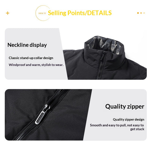 Chaqueta de Plumas para Hombre: Abrigo Grueso Impermeable y Térmico - Image 26