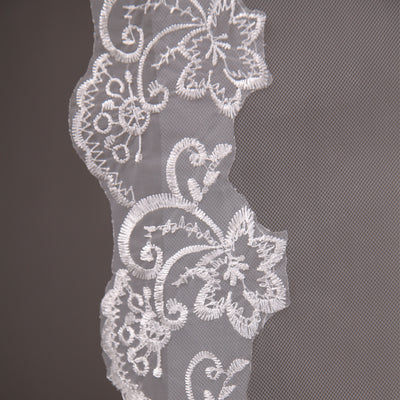 Velos de Novia con Aplicaciones de Encaje - Velos Rubor Elegantes - Image 7